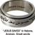 Jesus Saves Spinner Ring (Hebrew Aramaic Greek)