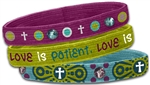 Love Stretch Bangle Bracelets (Set of 3)