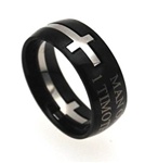 Man Of God / 1 Timothy 6:11 (Square Double Cross/Black)